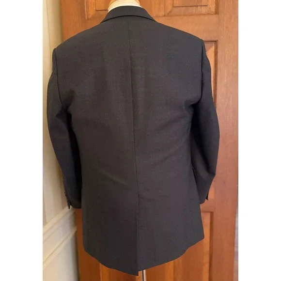 Brooks Brothers 346 Stretch Suit Mens‎ 40R Gray Wool 2-PC Set Jacket Pants 34x28